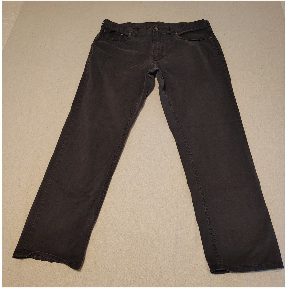 Brooks Brothers Mens 38x32 Black Straight Leg 5-Pocket Stretch Cotton Pants